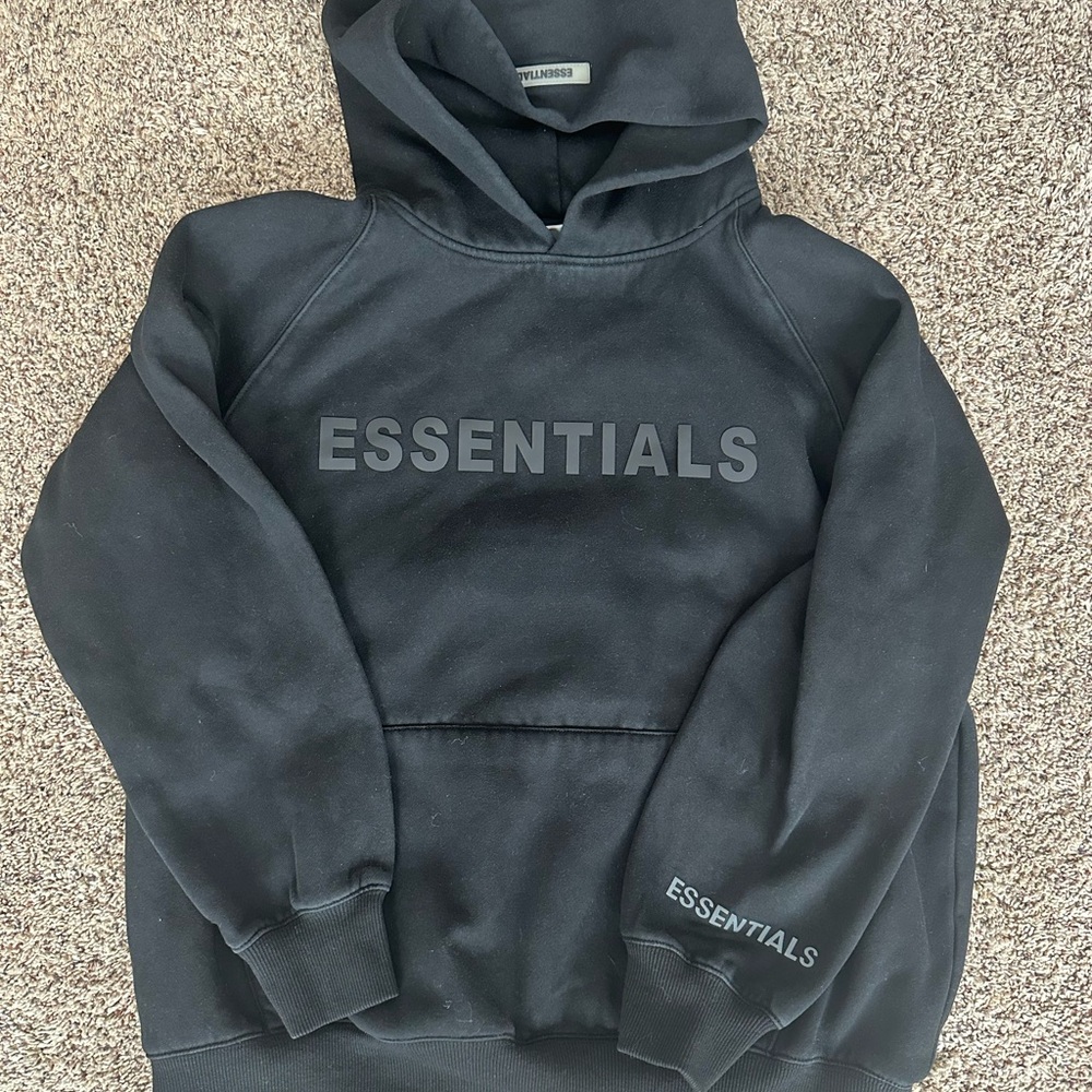 Essentials Jet Black Hoodie “the Big Dipper”